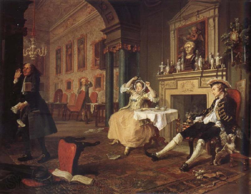 William Hogarth shortly after the wedding Norge oil painting art